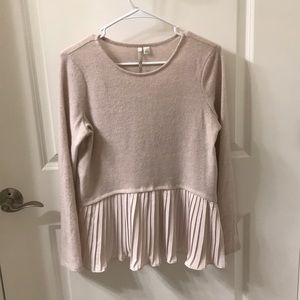 Ruffle Bottom Sweater
